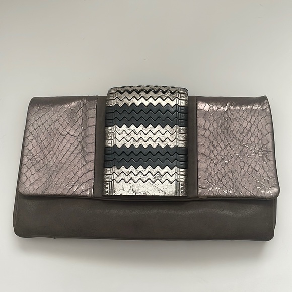 leather clutch/shoulder bag - Picture 1 of 8